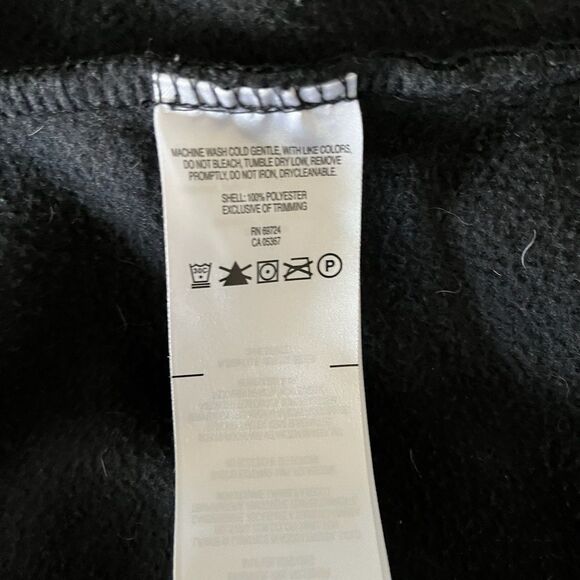 Columbia Fleece Zip Up Jacket Mens Medium Black Hiking Outdoor Gear - Picture 5 of 5